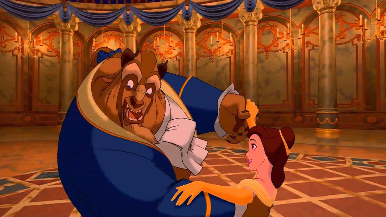 Tale as old as time, Belle and the Beast dancing
