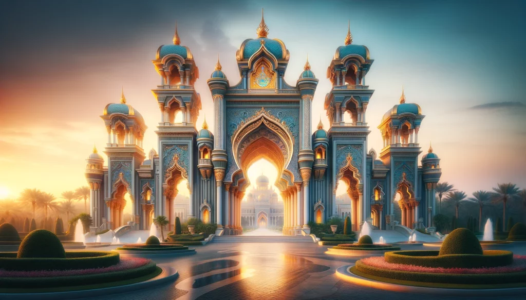 a mythical Arabian Palace