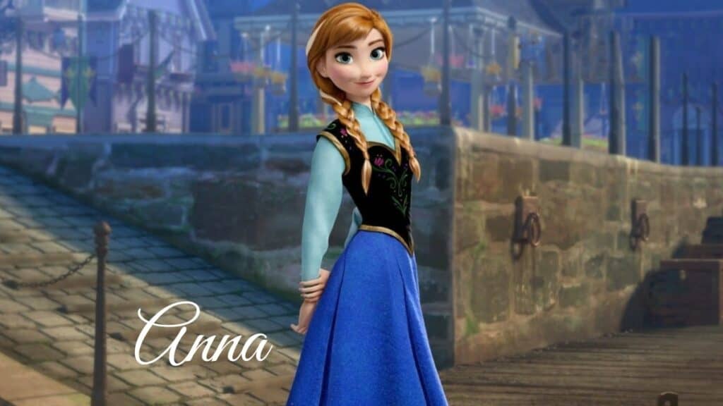 Anna from scene in Frozen