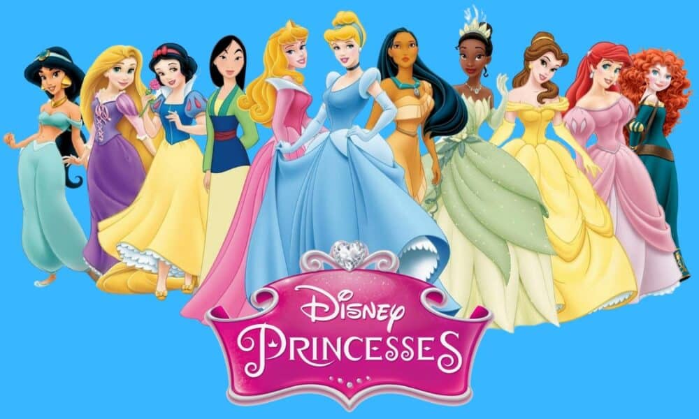 Collage of Disney Princess images